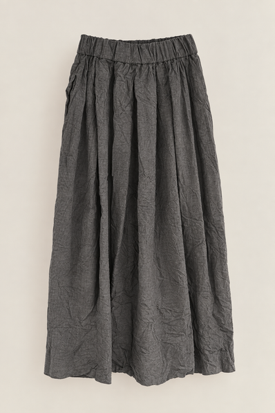 WRINKLE SKIRT - GREIGE - PAS DE CALAIS