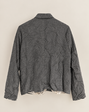 WRINKLE POCKET JACKET GREIGE - PAS DE CALAIS