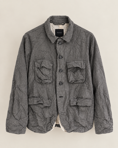 WRINKLE POCKET JACKET GREIGE - PAS DE CALAIS