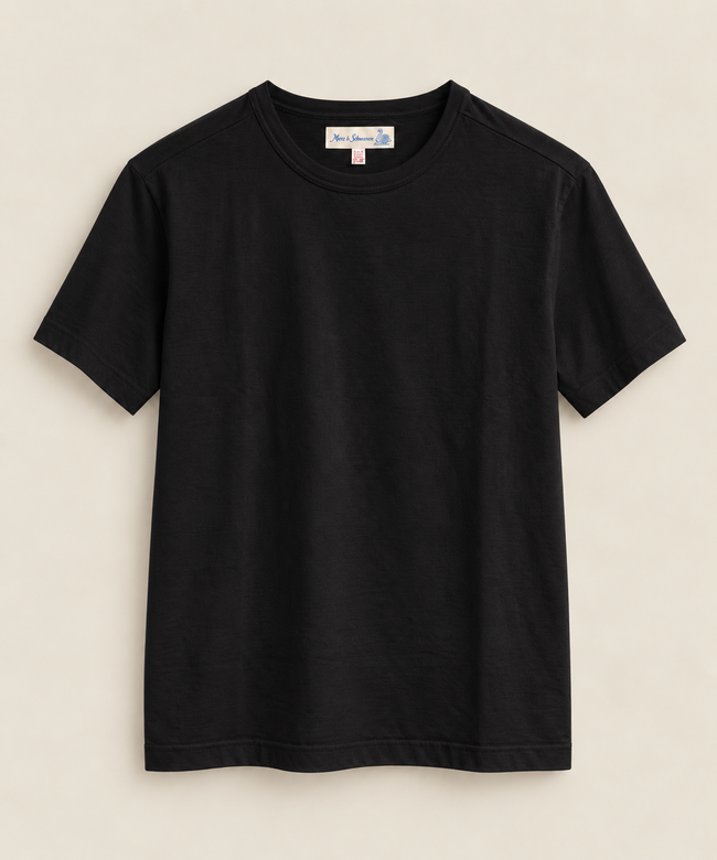 215 Loopwheeled Classic Fit Midweight T-Shirt - MERZ B SCHWANEN (Copia)