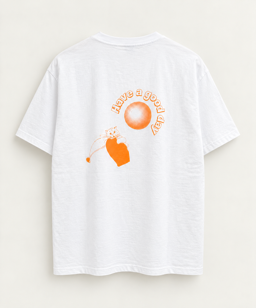 HAVE A GOOD DAY BACK PRINTED T-SHIRT - HAGD
