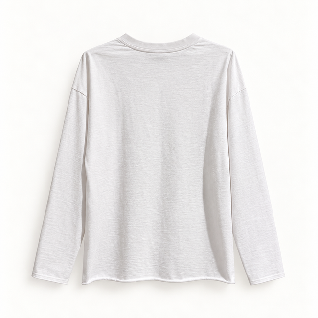 LONG SLEEVES HEAVY T-SHIRT - HAVE A GOOD DAY