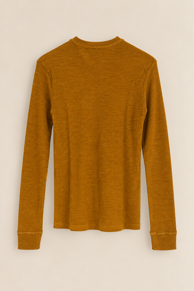 WOOL LONG SLEEVE T-SHIRT - FORTE FORTE