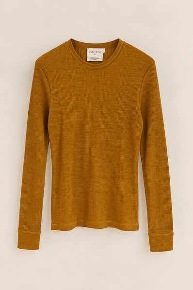 WOOL LONG SLEEVE T-SHIRT - FORTE FORTE