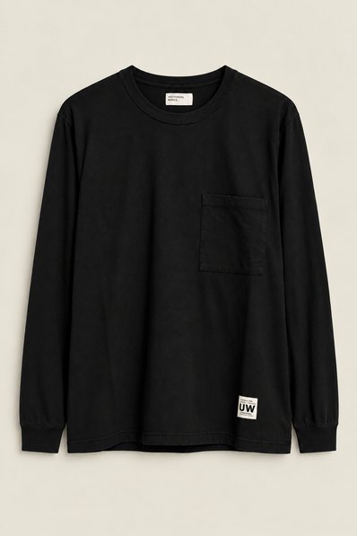 SINLGE LONG SLEEVE T-SHIRT POCKET TEE - UNIVERSAL WORKS