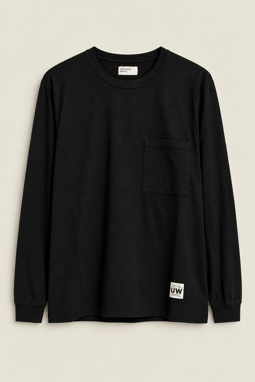 LONG SLEEVE POCKET T-SHIRT - UNIVERSAL WORKS