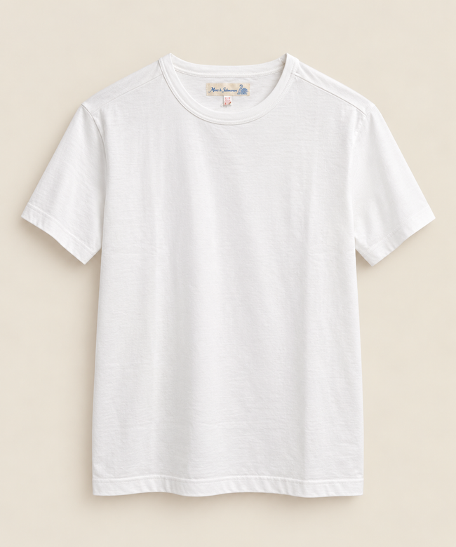 215 Loopwheeled Classic Fit Midweight T-Shirt - MERZ B SCHWANEN