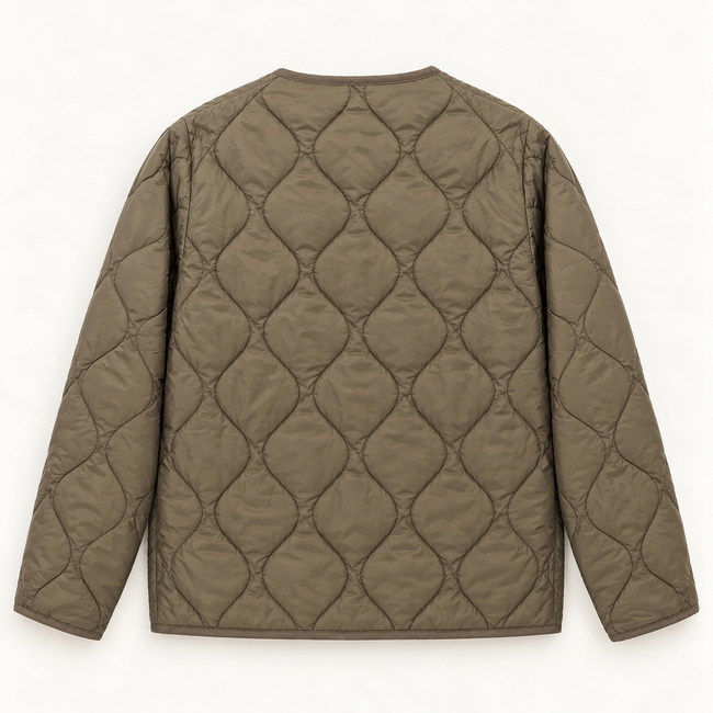 MILITARY V NECK W-ZIP DOWN JKT (Soft Shell) - TAION