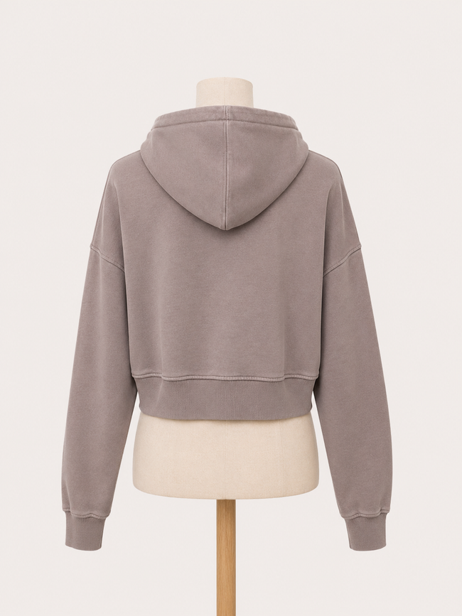 ORGANIC CROP ZIP HOOD - COLORFUL STANDARD