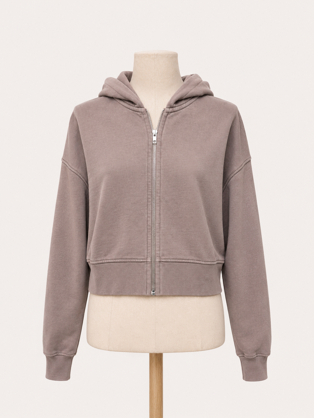 ORGANIC CROP ZIP HOOD - COLORFUL STANDARD