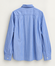 Blue Stripe Refab Compact Cotton Lucky Shirt - UNIVERSAL WORKS
