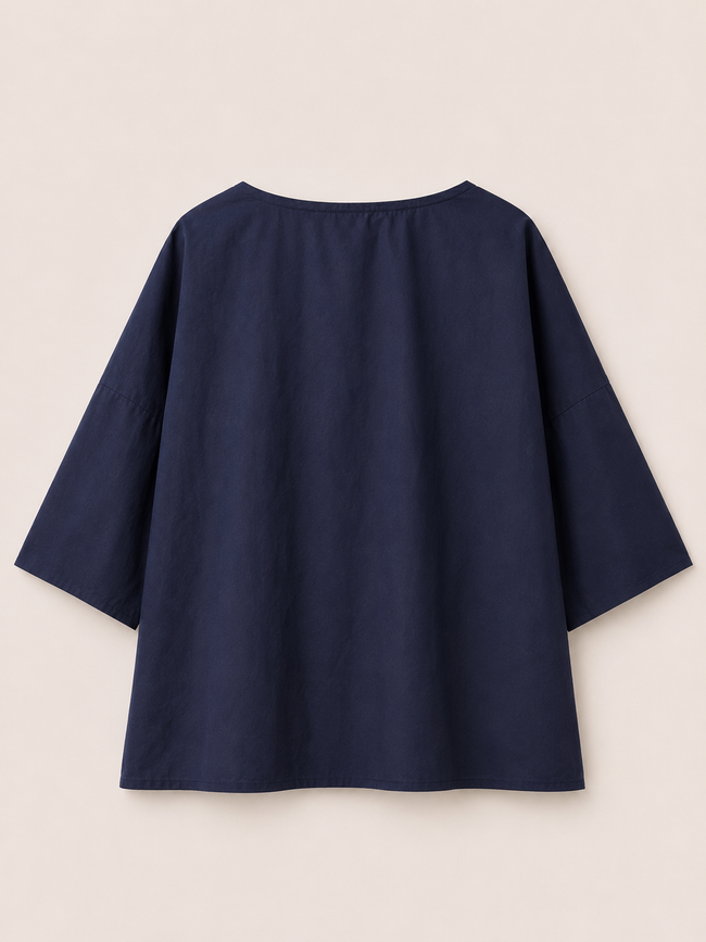 POPLIN BLOUSE - APUNTOB