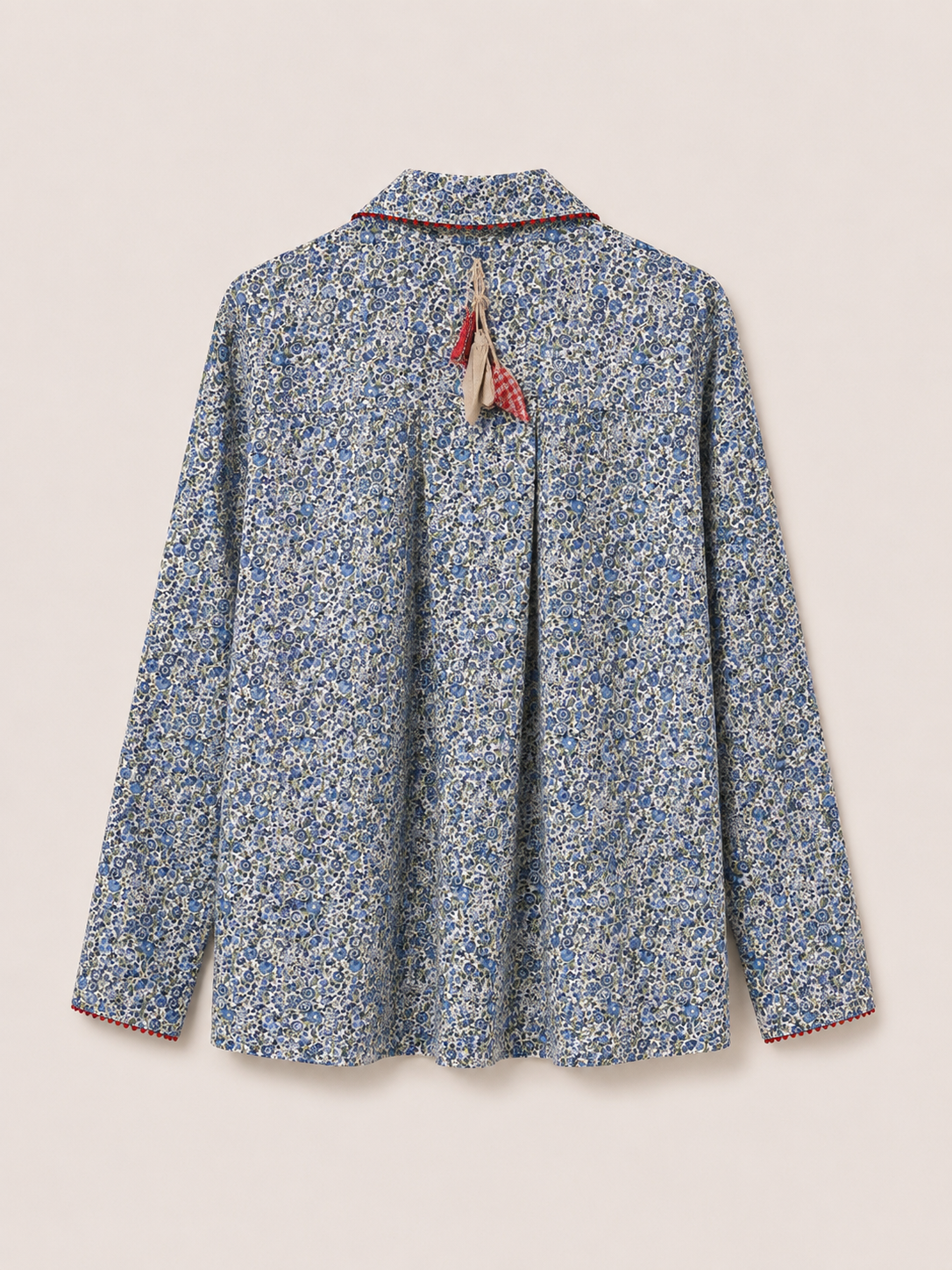 W REVERSIBLE BLAZER - I LOVE PÈRO - Blue/LibertyFlowers