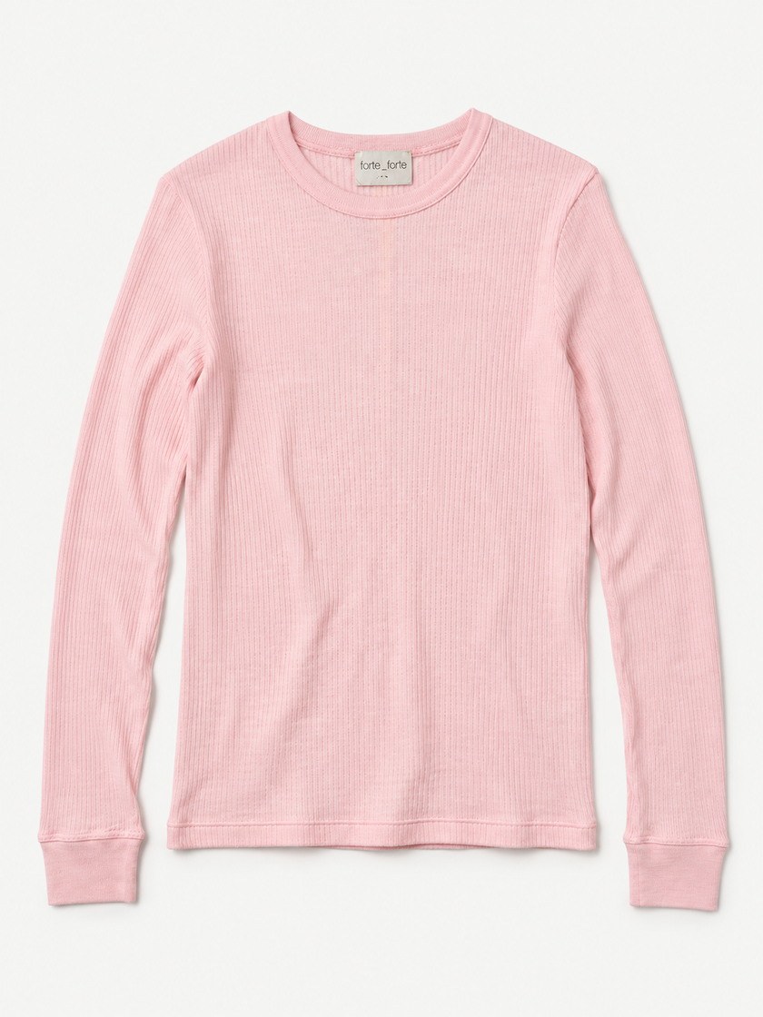 WOOL LONG SLEEVE T-SHIRT - FORTE FORTE