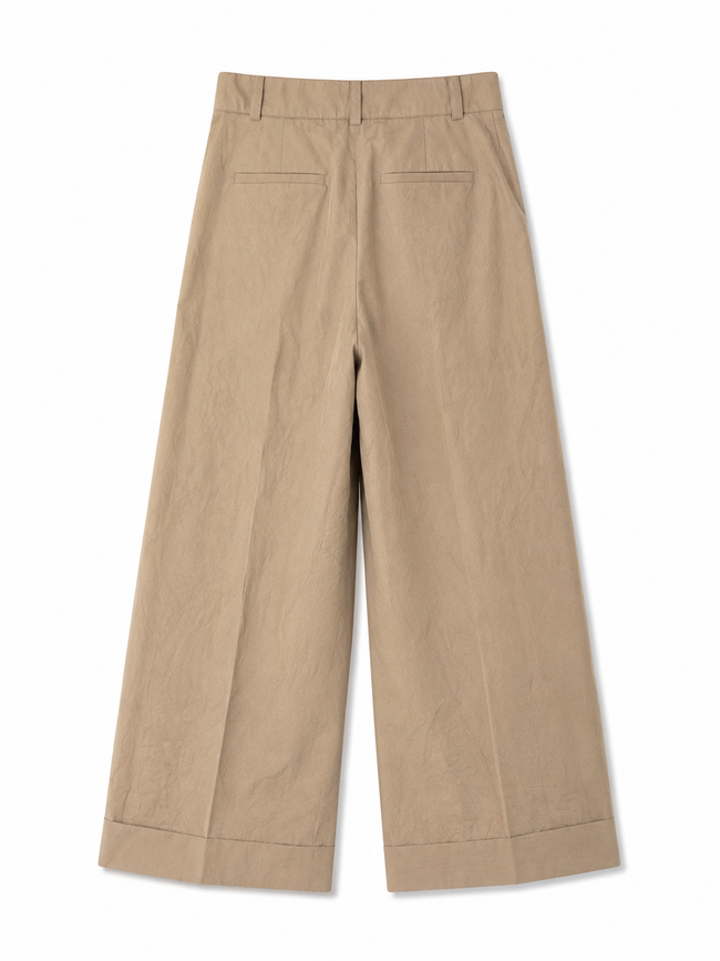 WATSON TOUSERS WITH PLEATS IN POPELIN - SOEUR