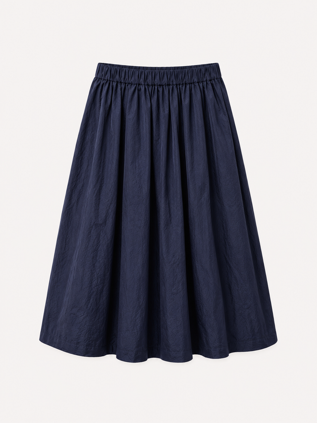 ELASTICATED WAIST LONG SKIRT - APUTNOB
