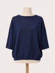 LINEN PULL KNIT BOAT NECK - MA'RY'YA