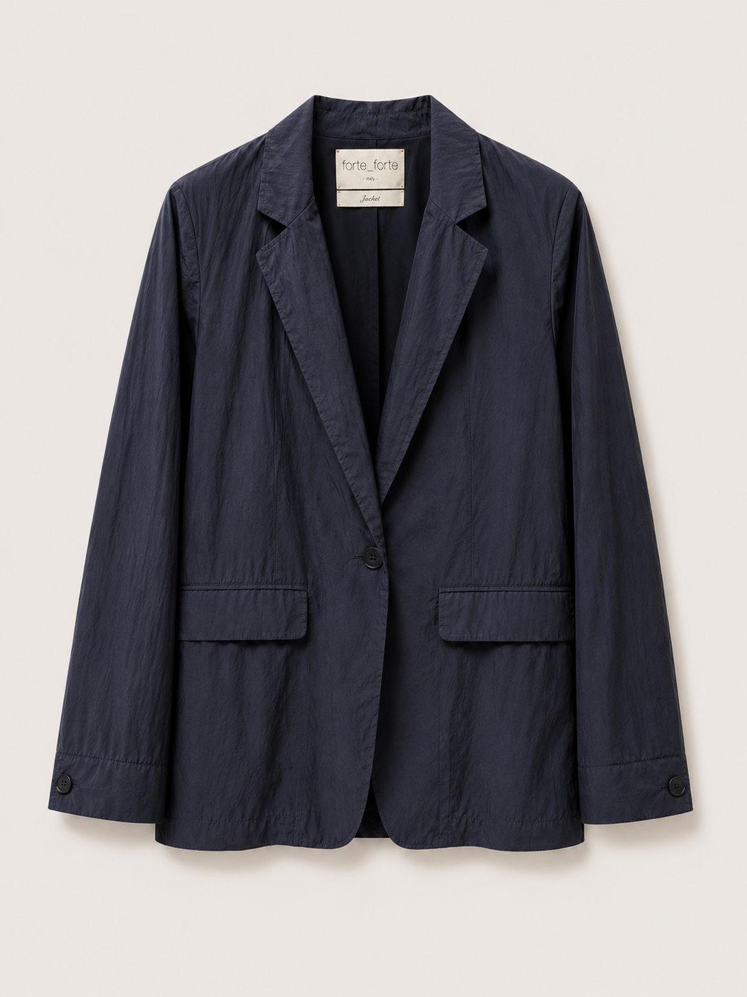 W TAFFETA BLAZER - FORTE FORTE - BLUE