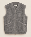 Zip Waistcoat Wool Fleece - UNVIVERSAL WORKS