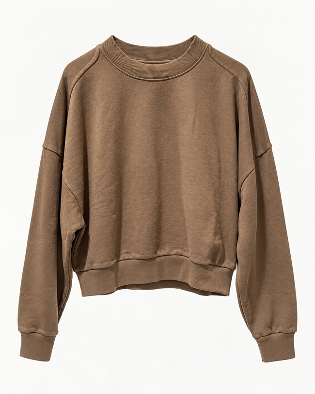 FERNO SWEATSHIRT boxy crewneck - BELLEROSE