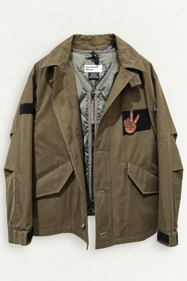 UTILITY JKT WITH DOWN VEST - UNIVERSAL WORKS x TAION