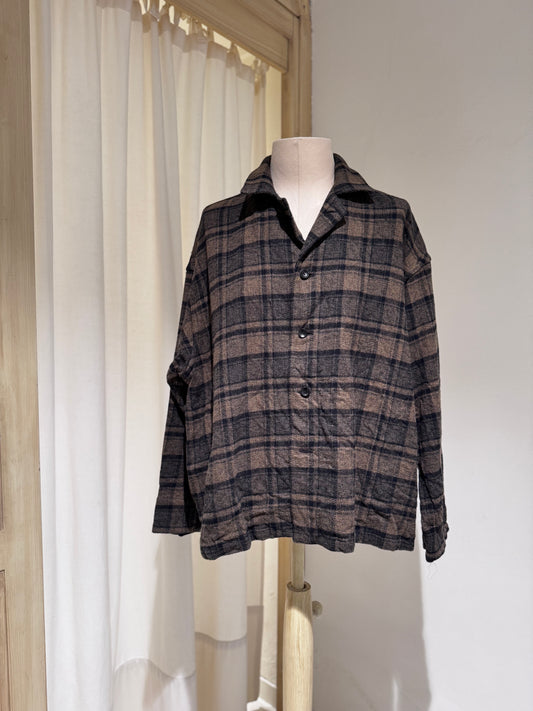 W Check Jacket - PAS DE CALAIS Brown Check