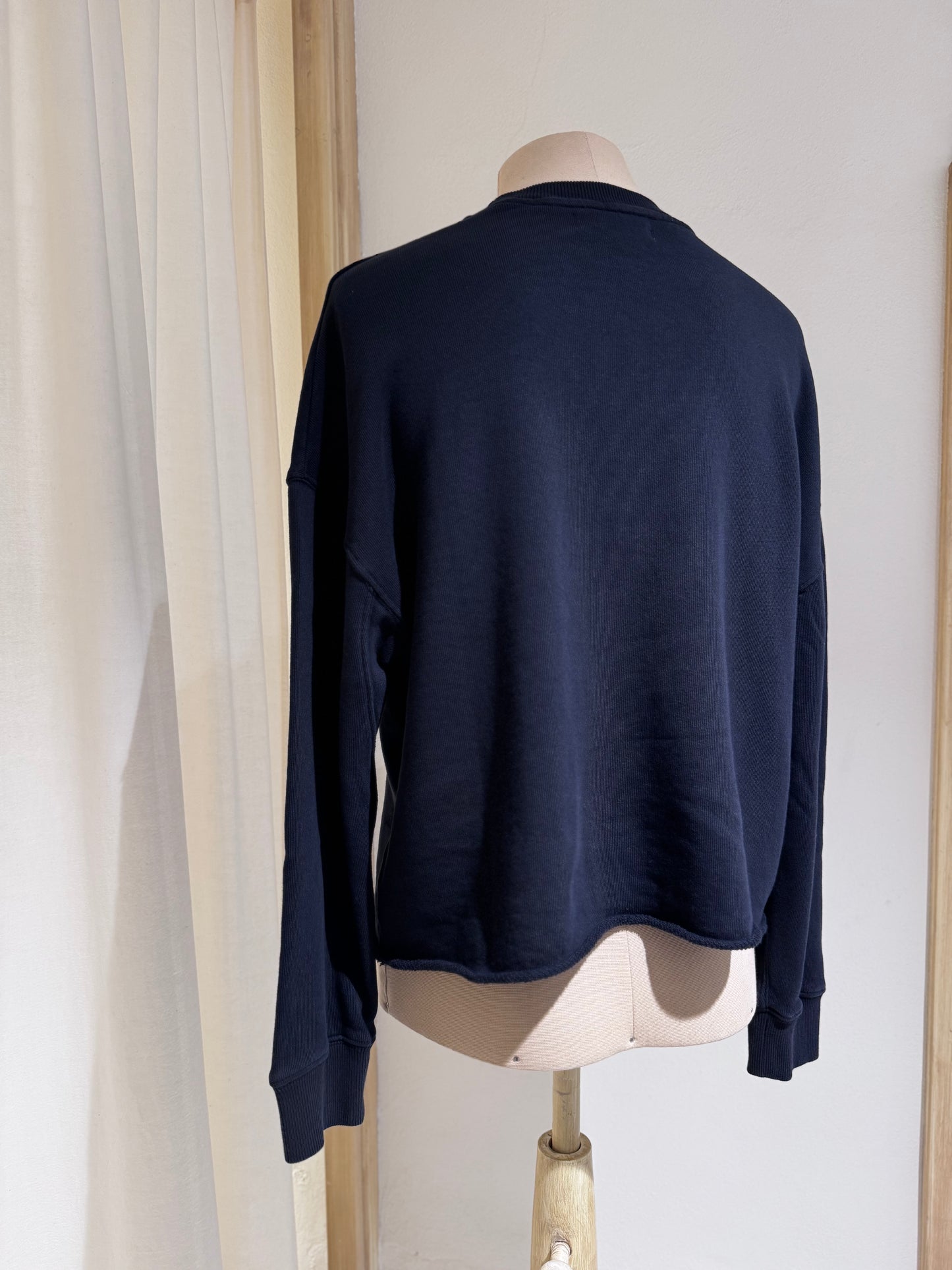 W Vintage Fleece Sweatshirt - MERZ B SCHWANEN Charcoal