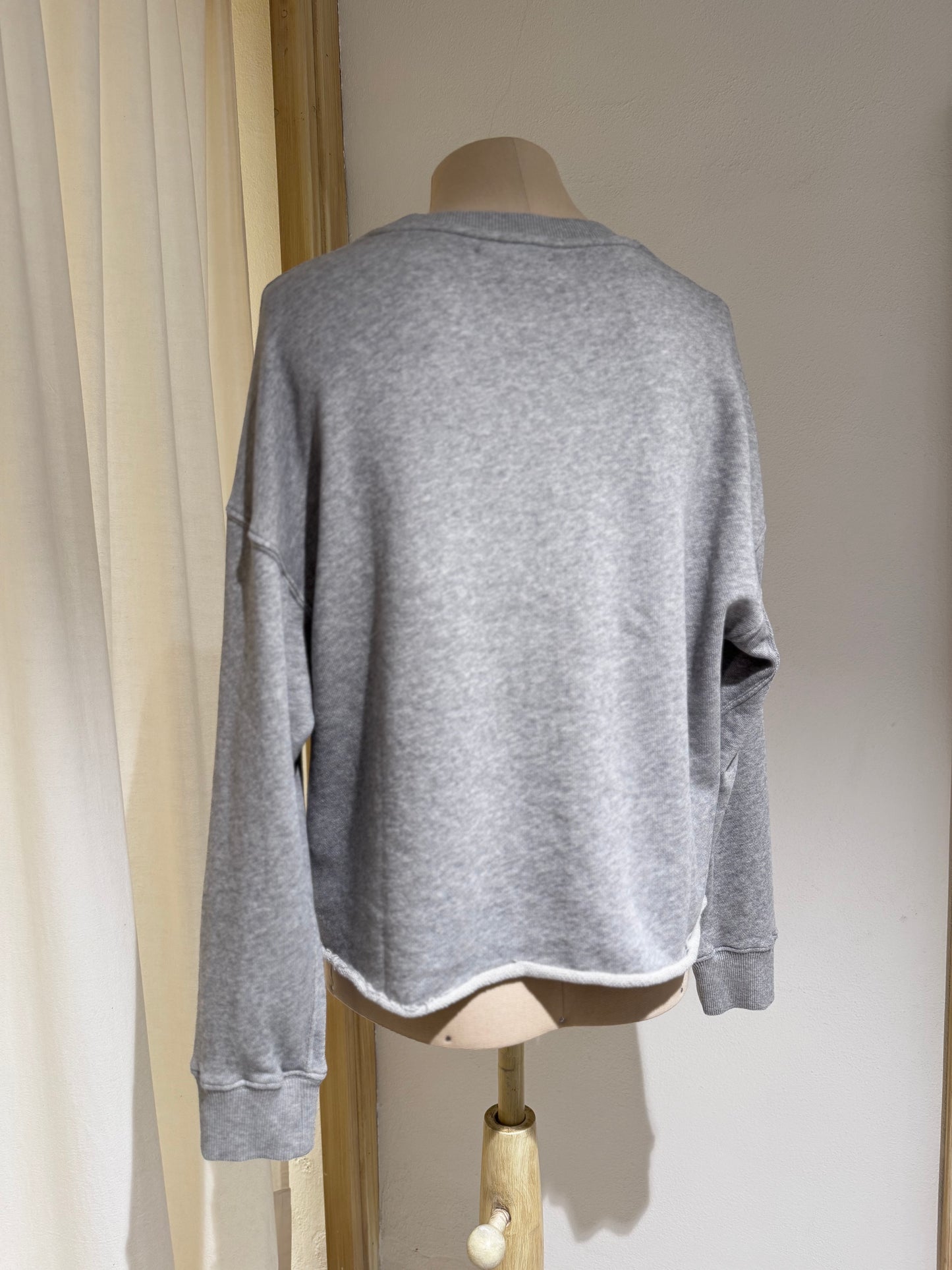 W Vintage Fleece Sweatshirt - MERZ B SCHWANEN Heather Grey