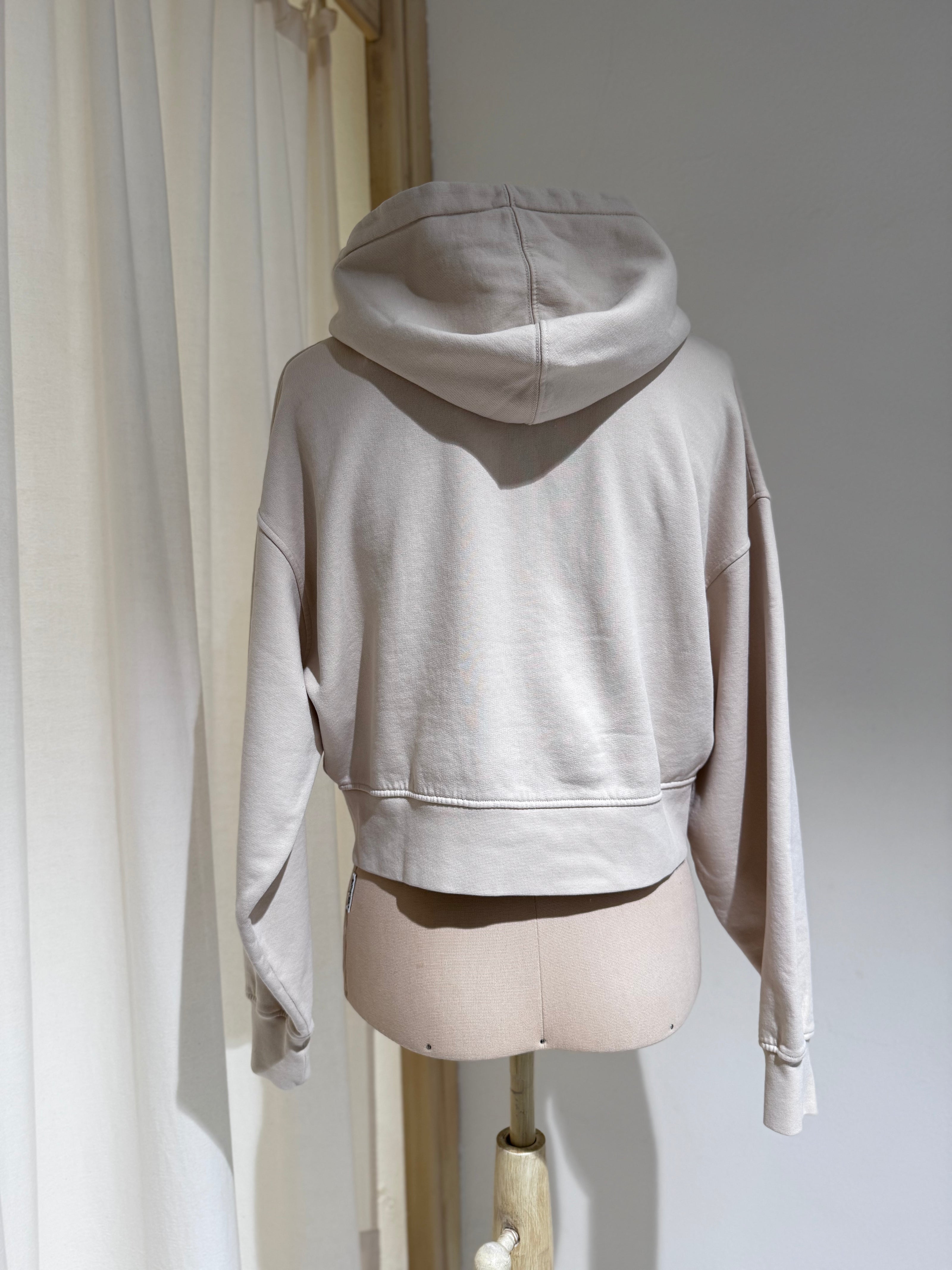 W Organic Crop Zip Hood - COLORFUL STANDARD Heather Grey