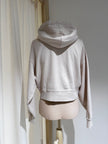 W Organic Crop Zip Hood - COLORFUL STANDARD Heather Grey