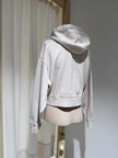 W Organic Crop Zip Hood - COLORFUL STANDARD Heather Grey