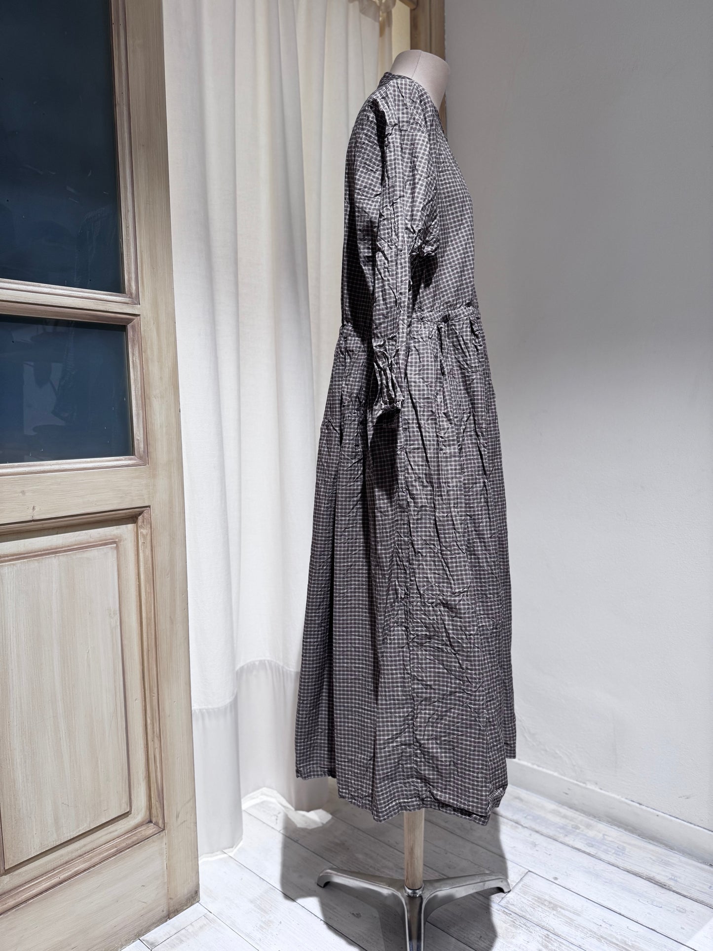 W Long Sleeve Cotton Dress - PAS DE CALAIS Grigio