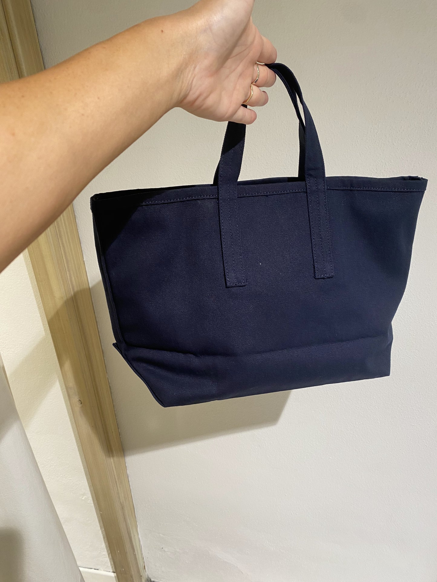 W SMALL TOTE BAG - STUDIO NICHOLSON - NAVY