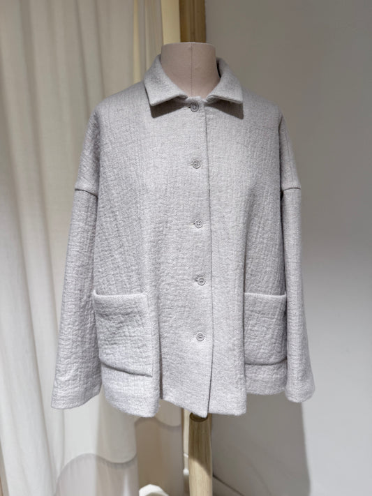 W Jacket APUNTOB Ice White