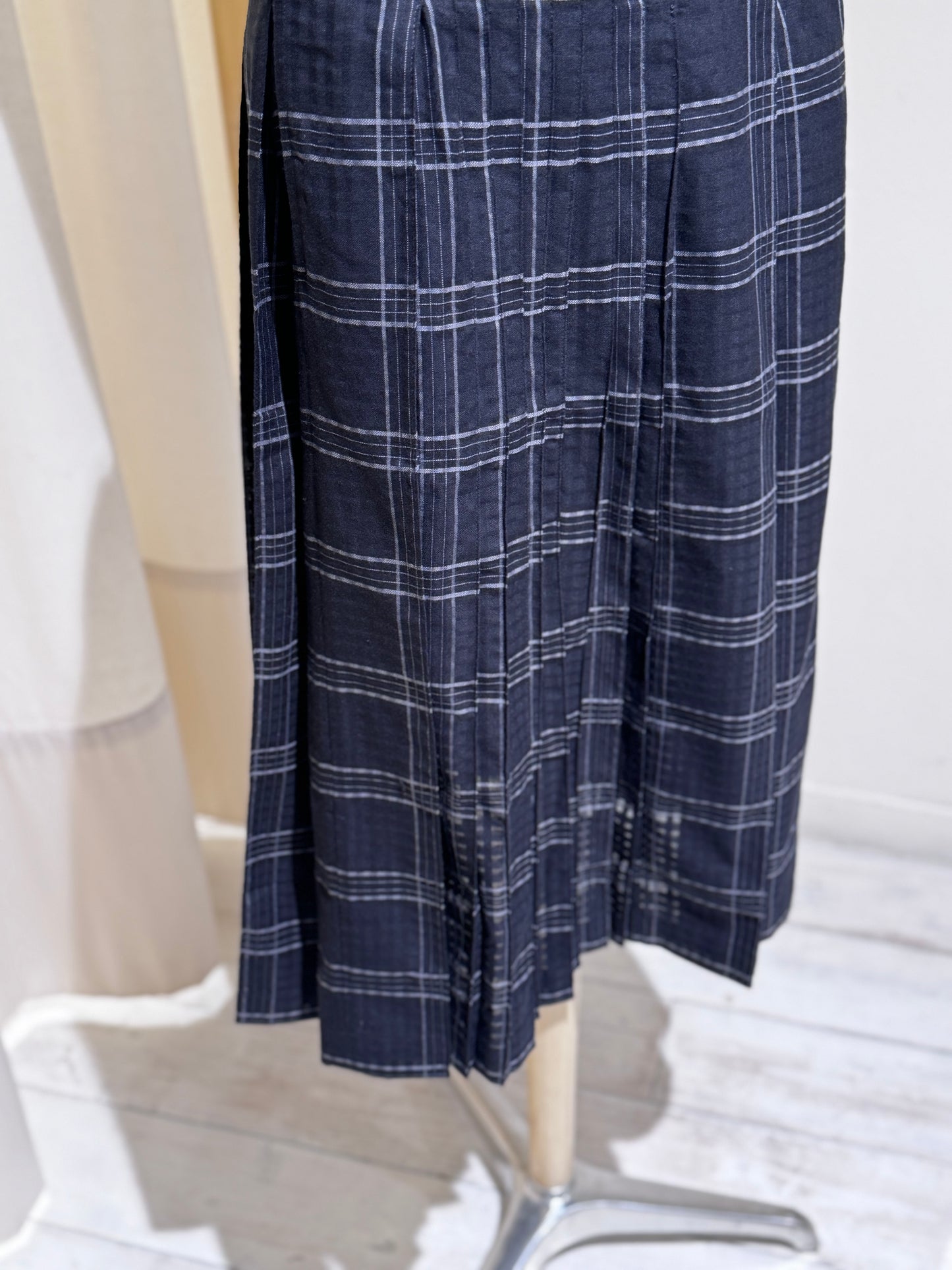 W Rosetta Skirt Check YMC Black/Grey
