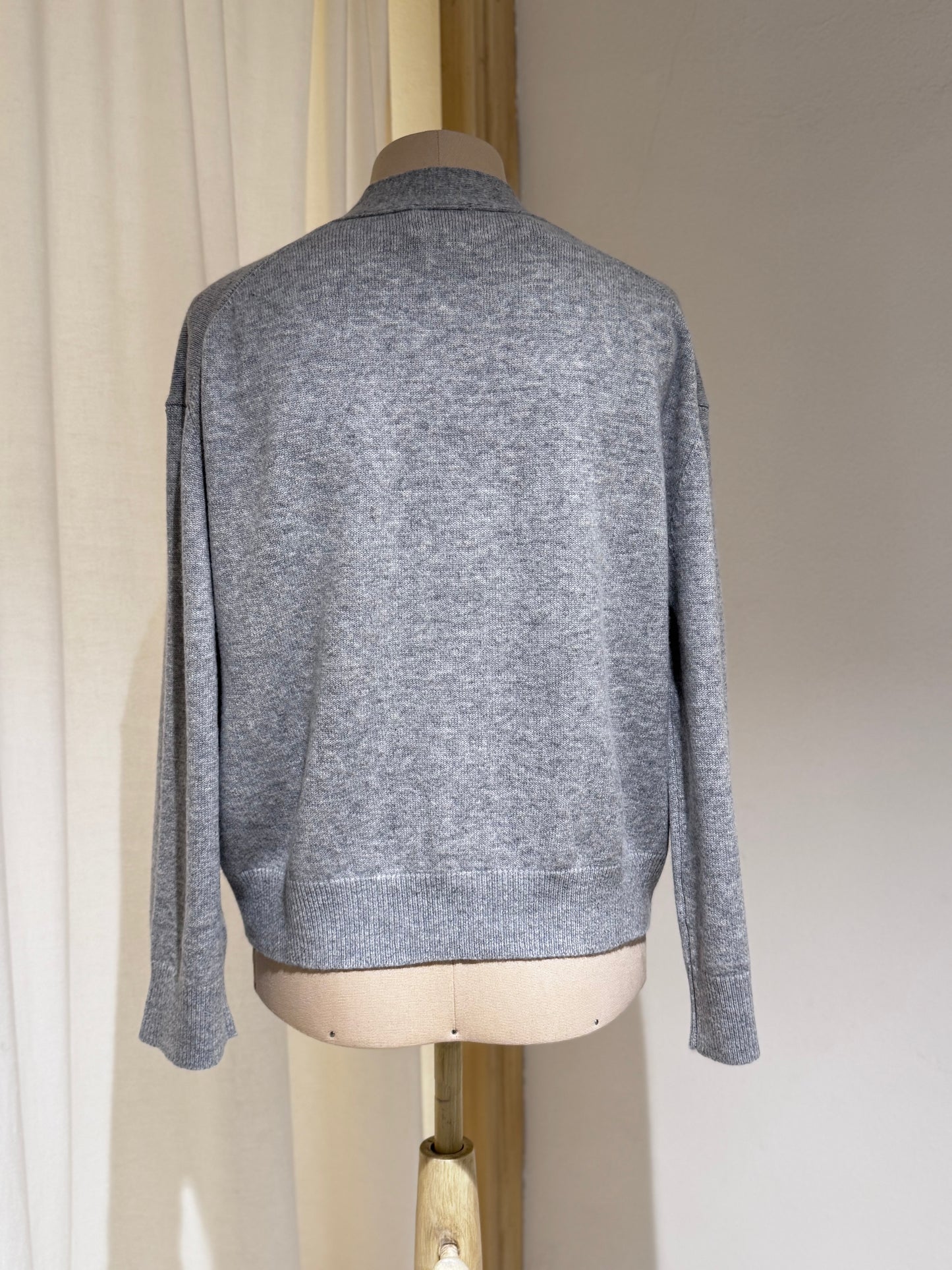 W Knitwear Gakkin Boxy Cardigan BELLEROSE - Grey