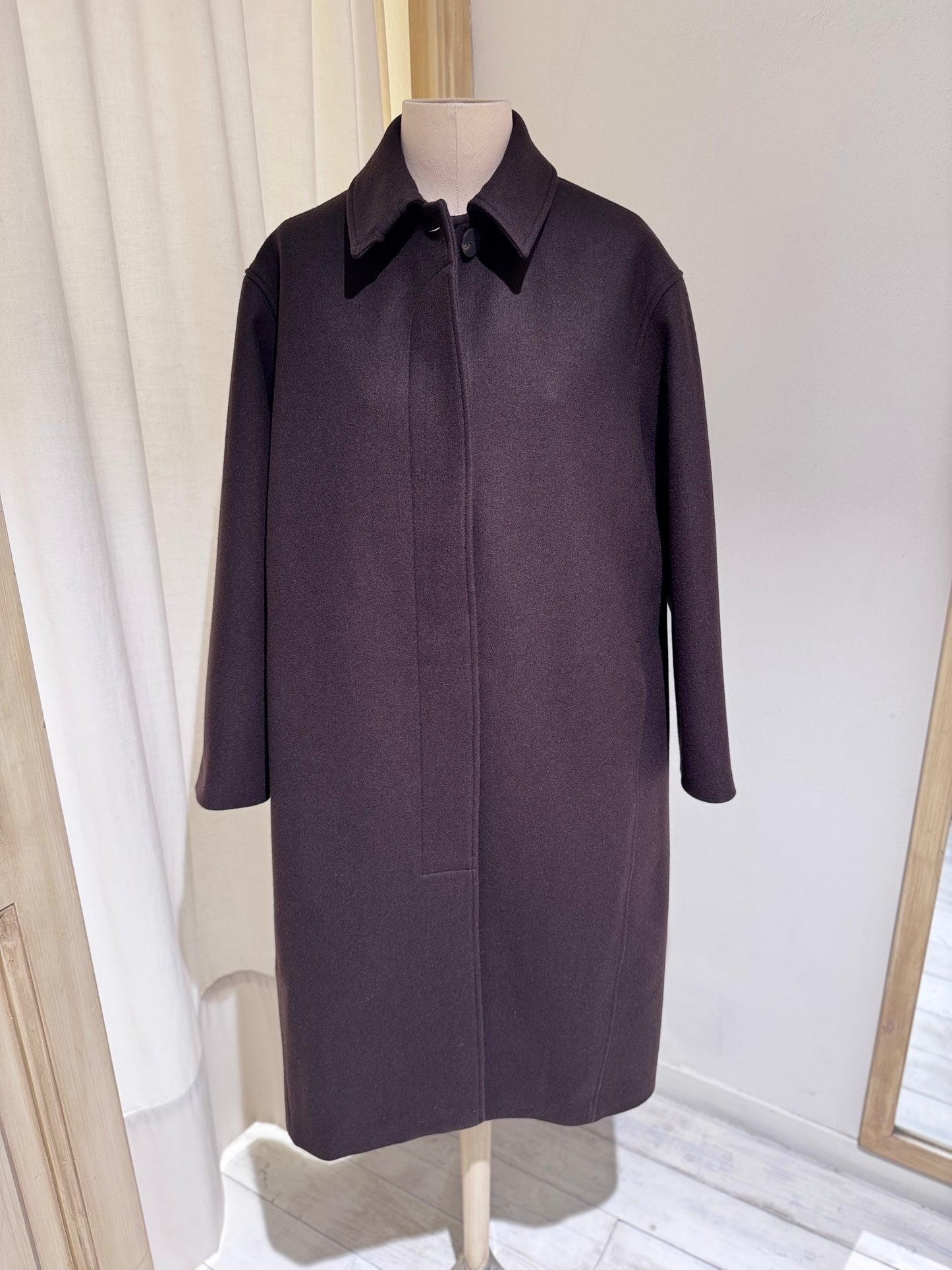 W RIA COAT - STUDIO NICHOLSON - DARK BROWN