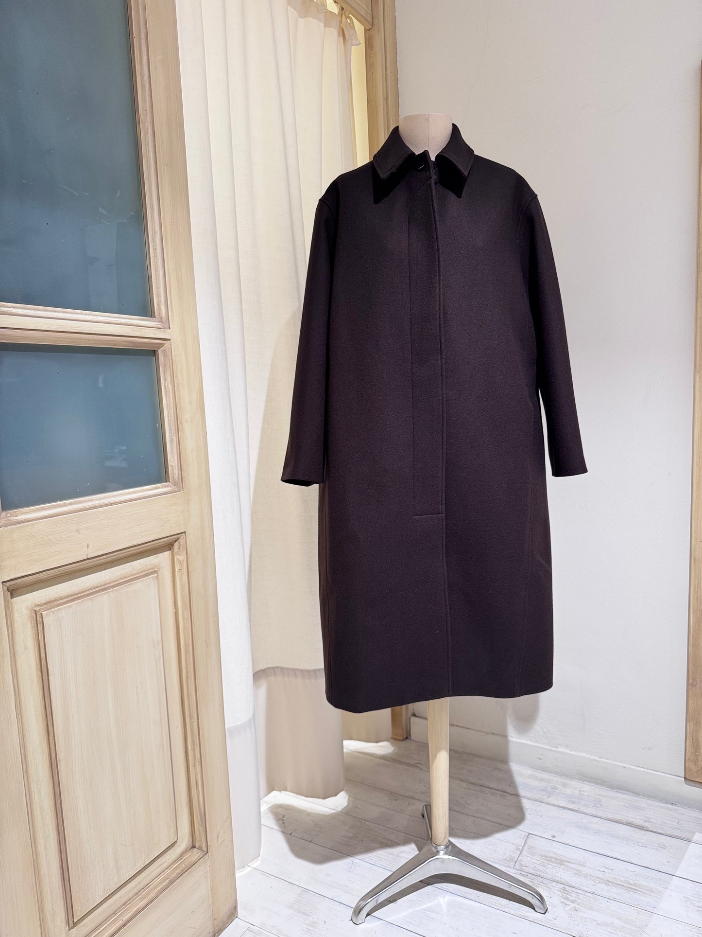 W RIA COAT - STUDIO NICHOLSON - DARK BROWN