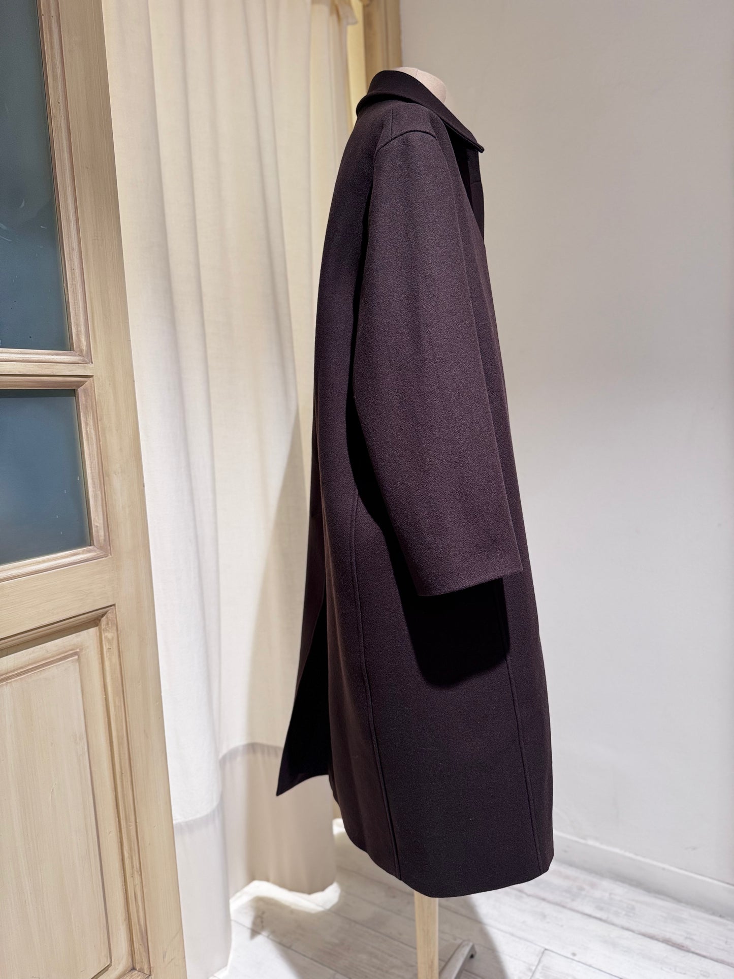 W RIA COAT - STUDIO NICHOLSON - DARK BROWN