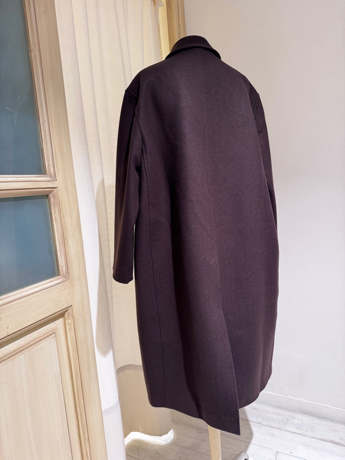 W RIA COAT - STUDIO NICHOLSON - DARK BROWN