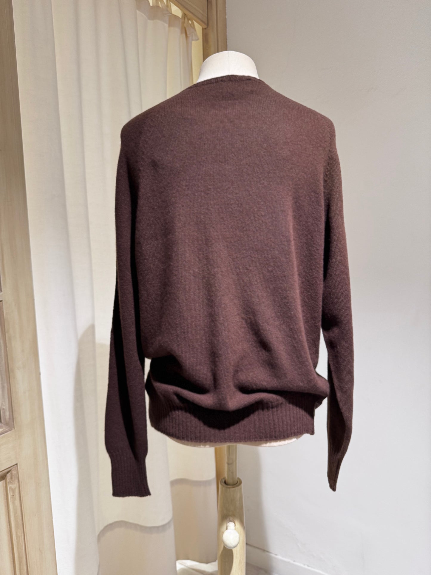 W Round Neck Knitwear MA RY YA - Brown