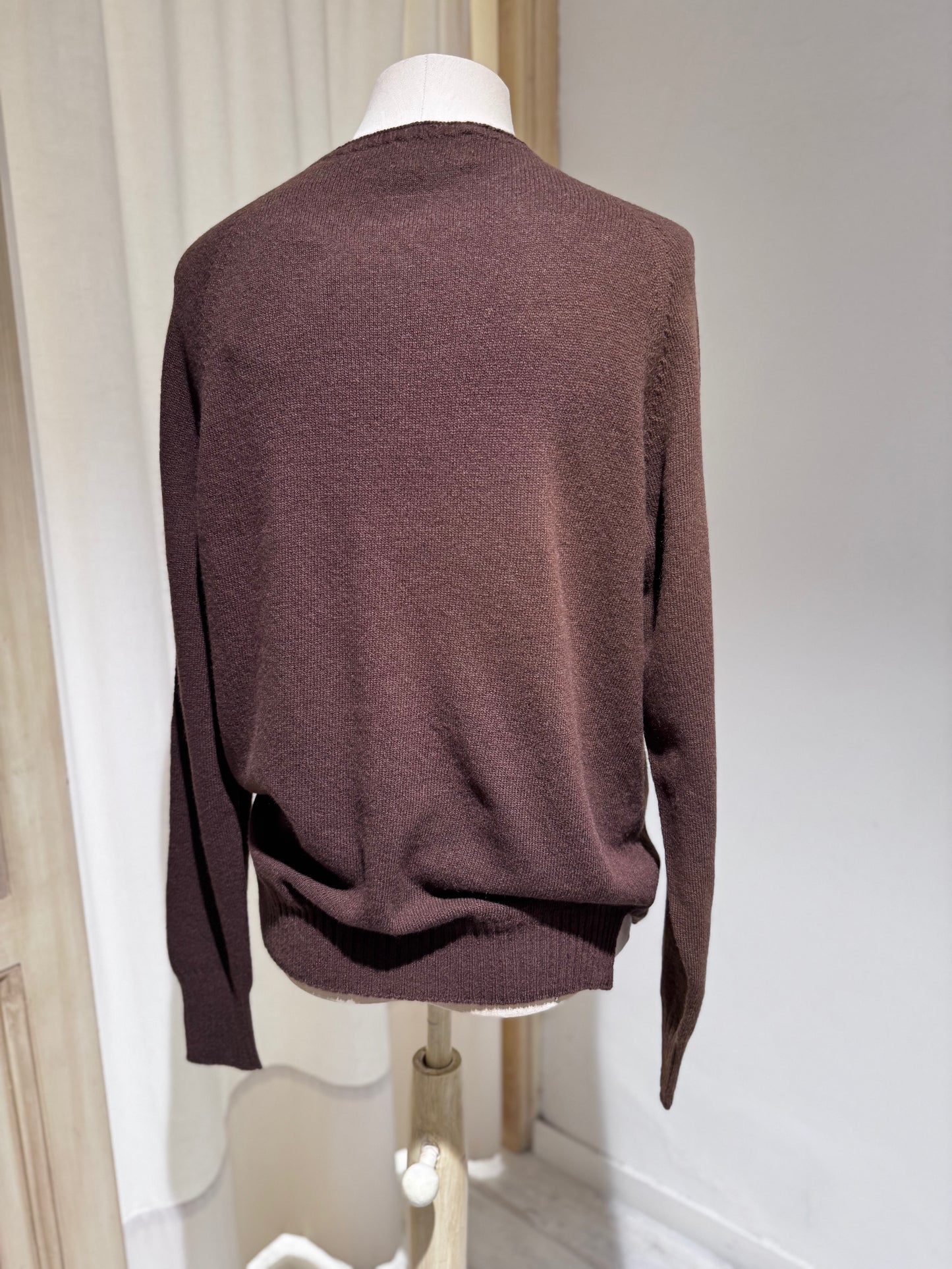 W Round Neck Knitwear MA RY YA - Brown