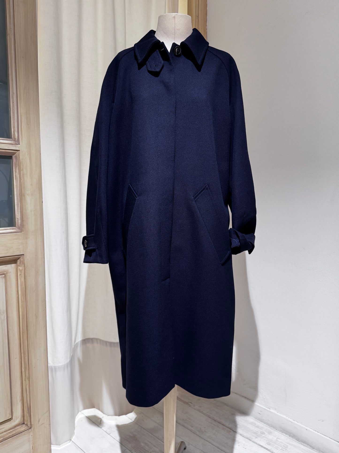 W Franklin coat - SOEUR- Dark Navy