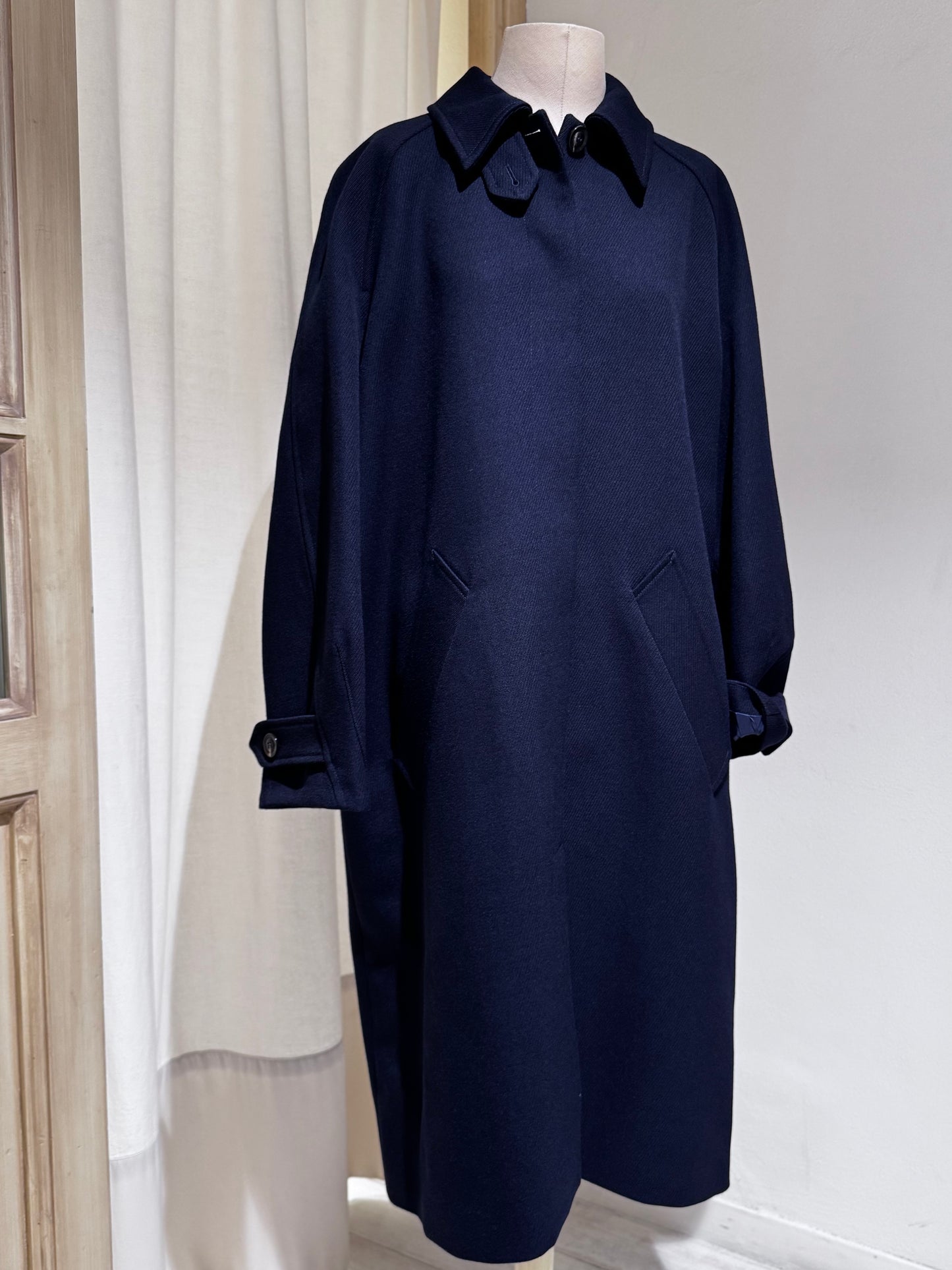 W Franklin coat - SOEUR- Dark Navy