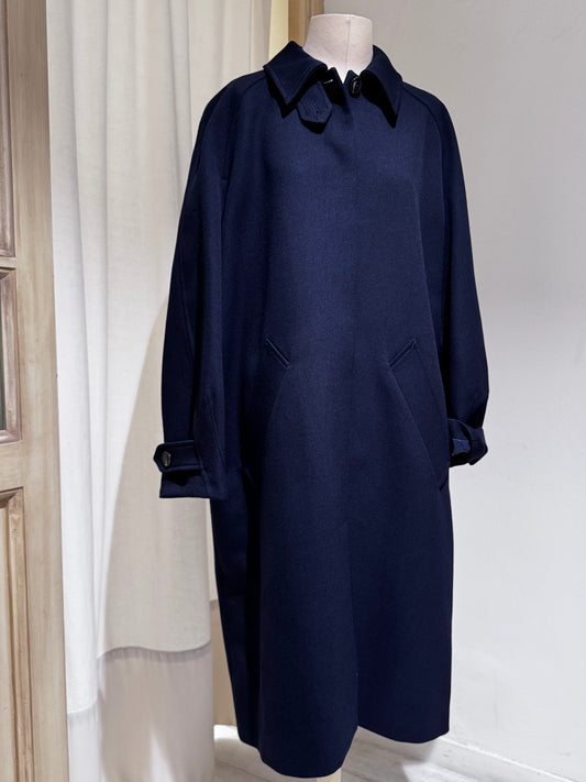 W Franklin coat - SOEUR- Dark Navy