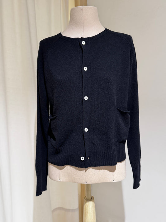 W Cardigan Raglan MA RY YA - Black