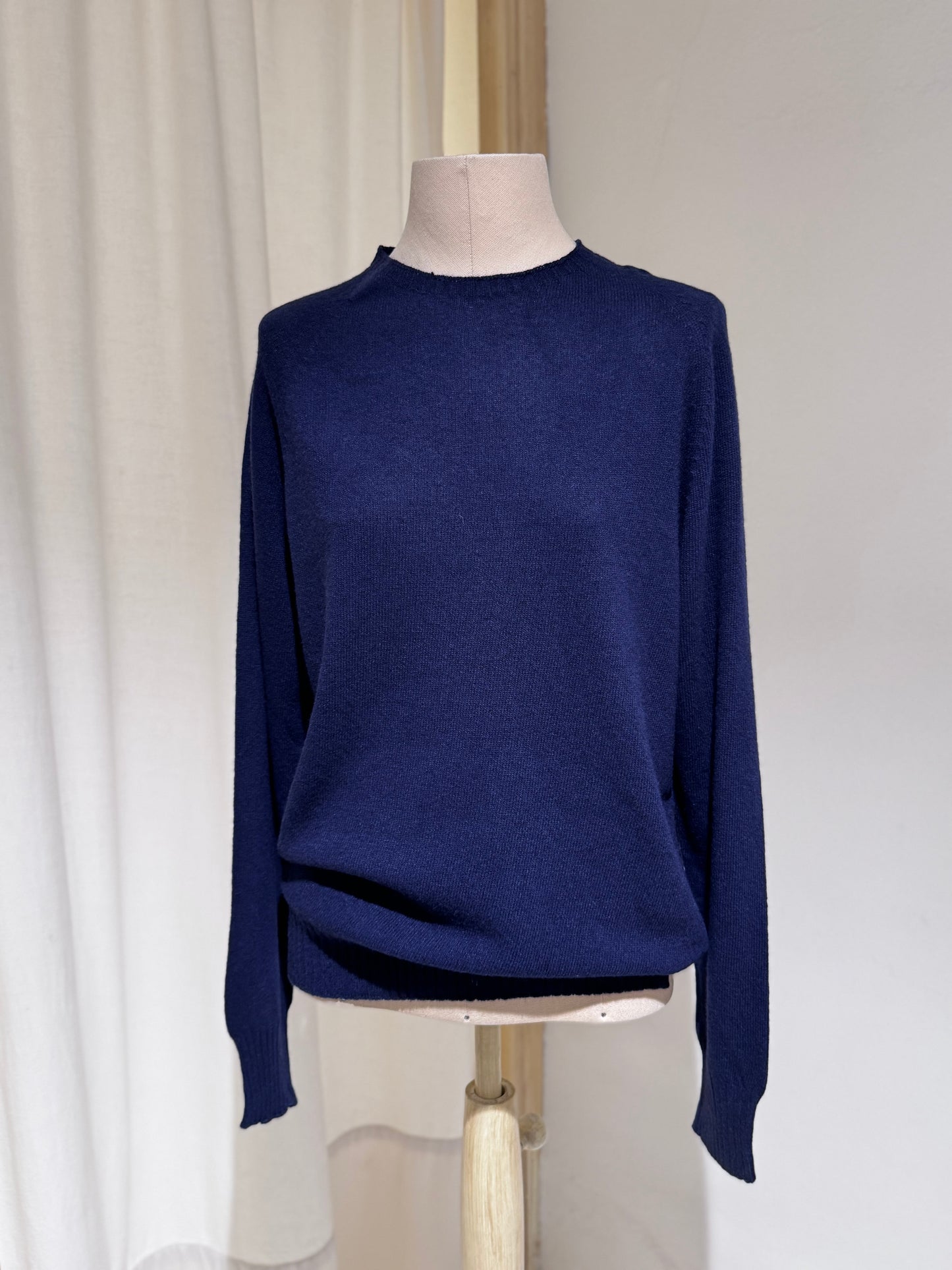 W Round Neck Knitwear MA RY YA - Blue