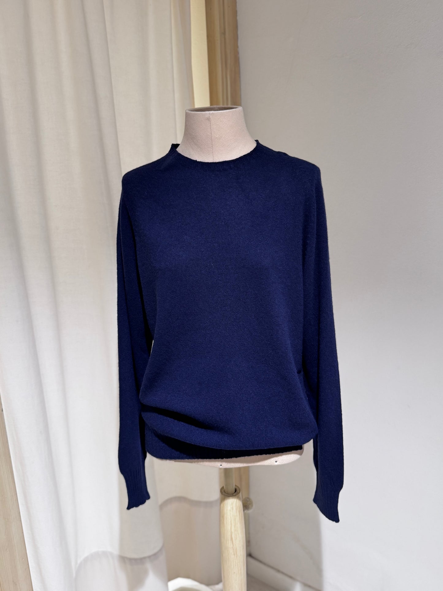 W Round Neck Knitwear MA RY YA - Blue