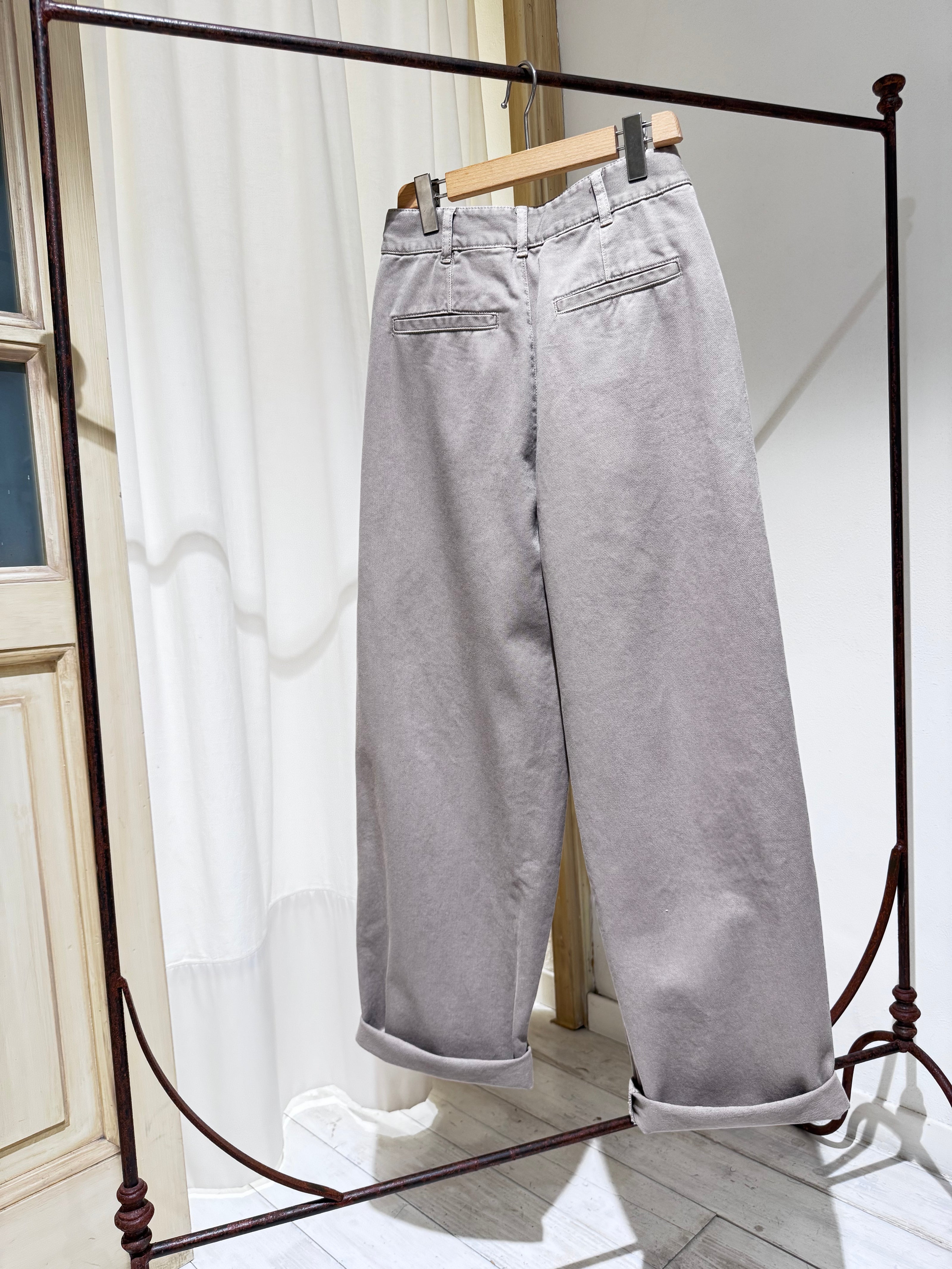 W Pant Gaby SOEUR Grey/Beige
