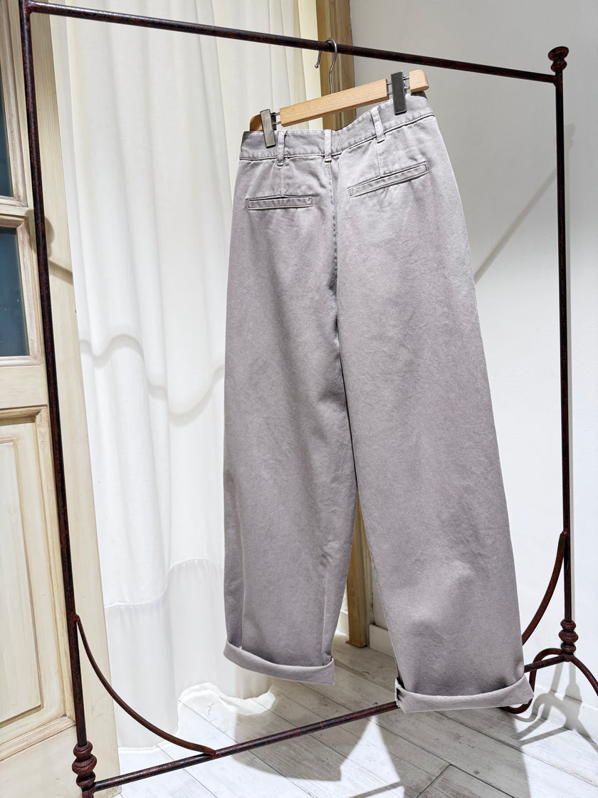 W Pant Gaby SOEUR Grey/Beige